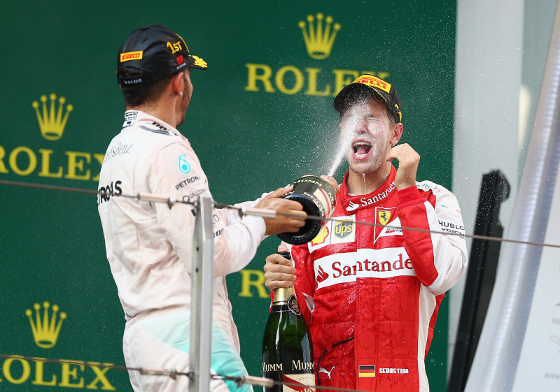 Illustration for article titled Lewis Hamilton's Champagne Spray Sparks Dumb International Outrage
